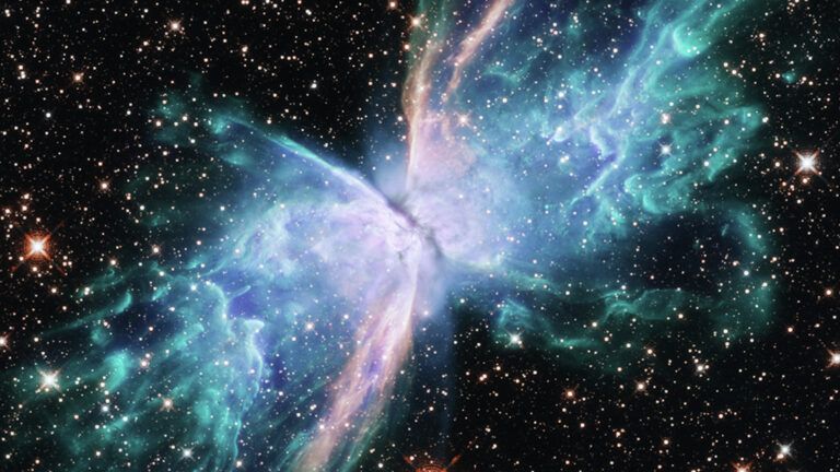 Butterfly Nebula as angel wings