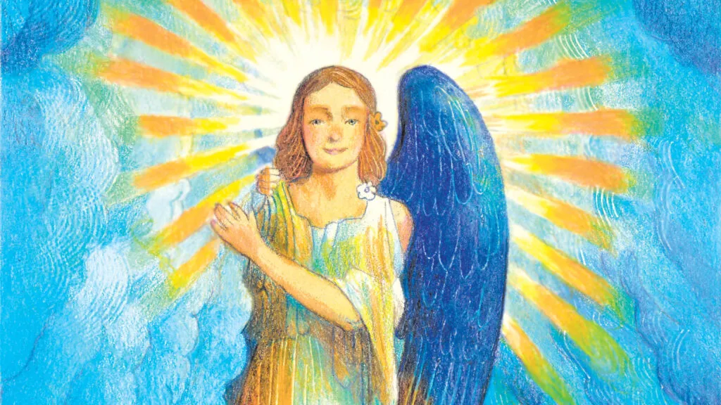 An artist's rendering of an angel princess; Illustration by Ràul Colon