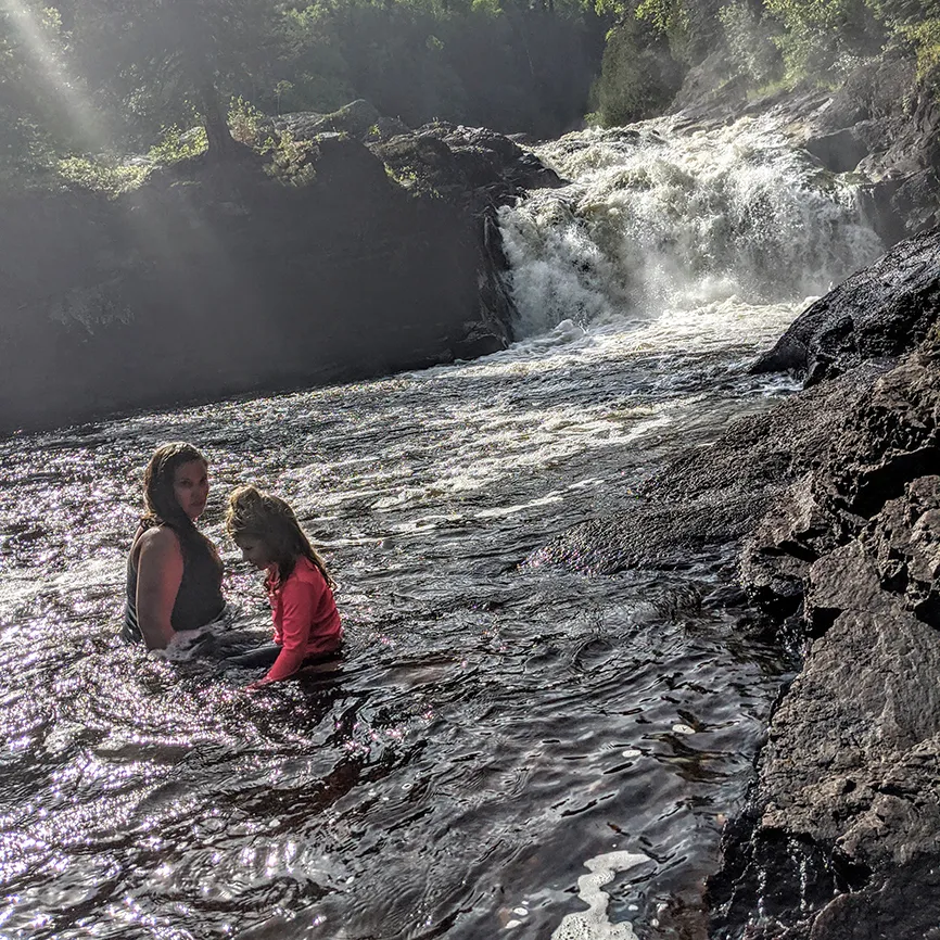 Lower Falls on the Brule River; Judge C.R. Magney State Park, Minnesota