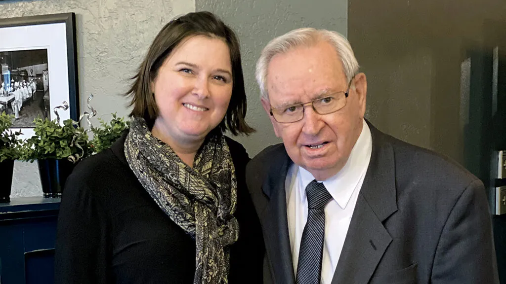 Beth and her father; photo courtesy Beth Gormong