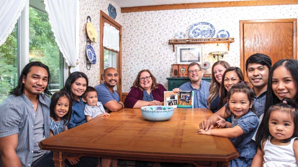 Cheryl and her family; Photo credit: NIK LINDE