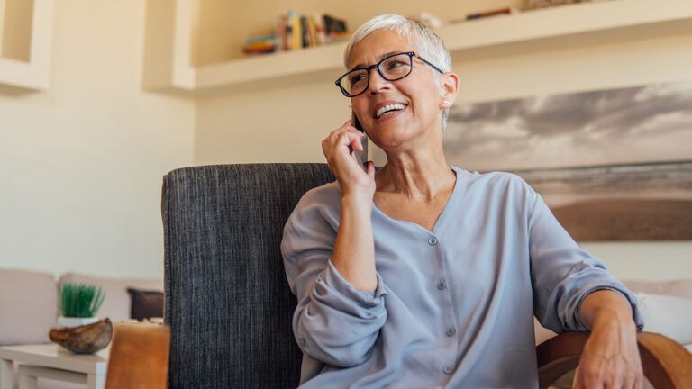 Woman on the phone