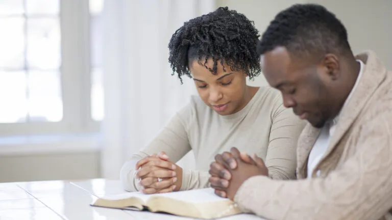 Couple praying