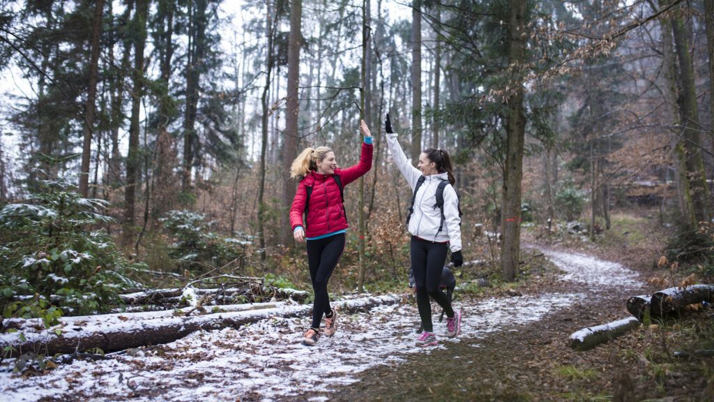 Walking in winter