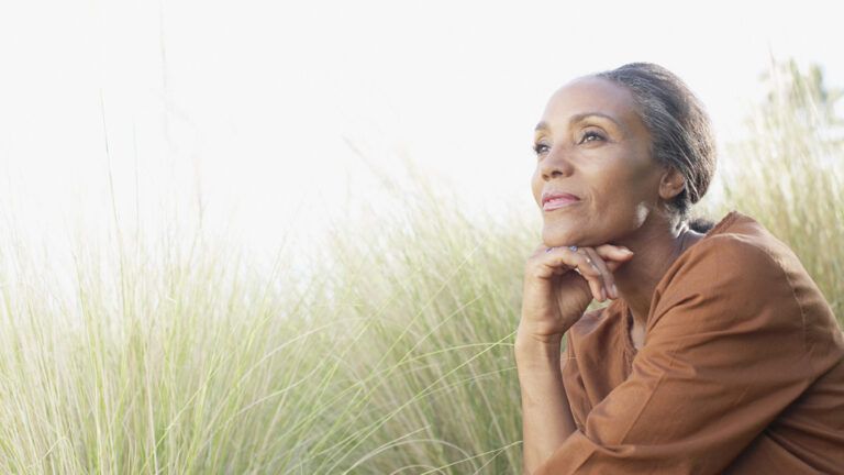 Woman enjoying the outdoors