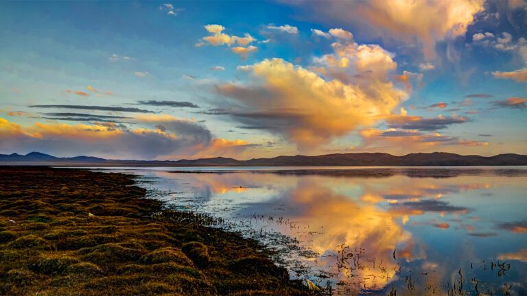 Sunset on a lake